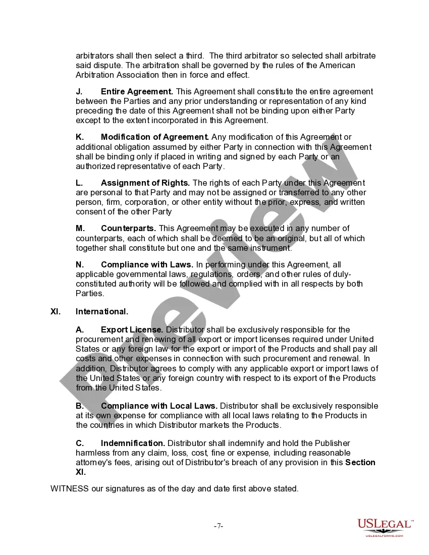 Get Software Distribution Agreement between Publisher and Distributor Preview Software Distribution Agreement between Publisher and Distributor