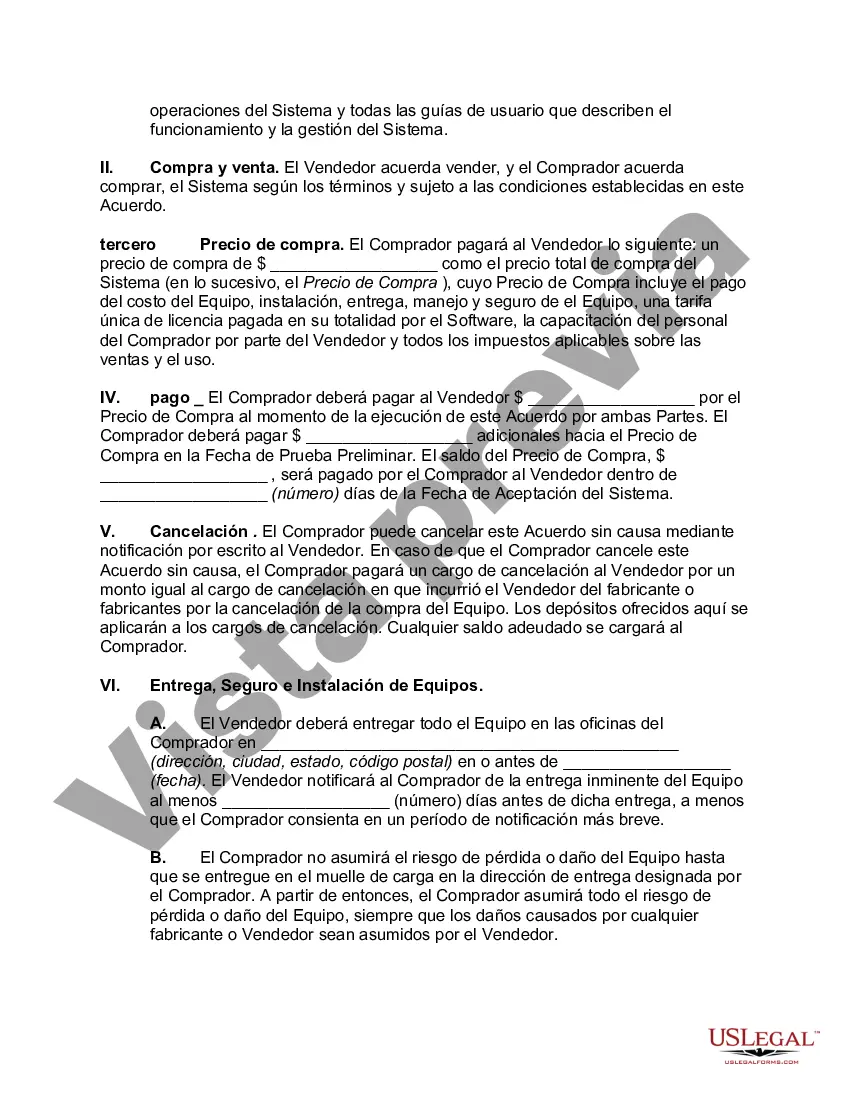 Preview Acuerdo de compra de hardware y licencia de software