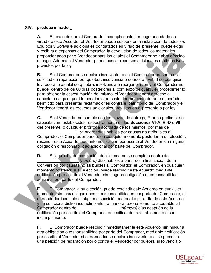 Preview Acuerdo de compra de hardware y licencia de software