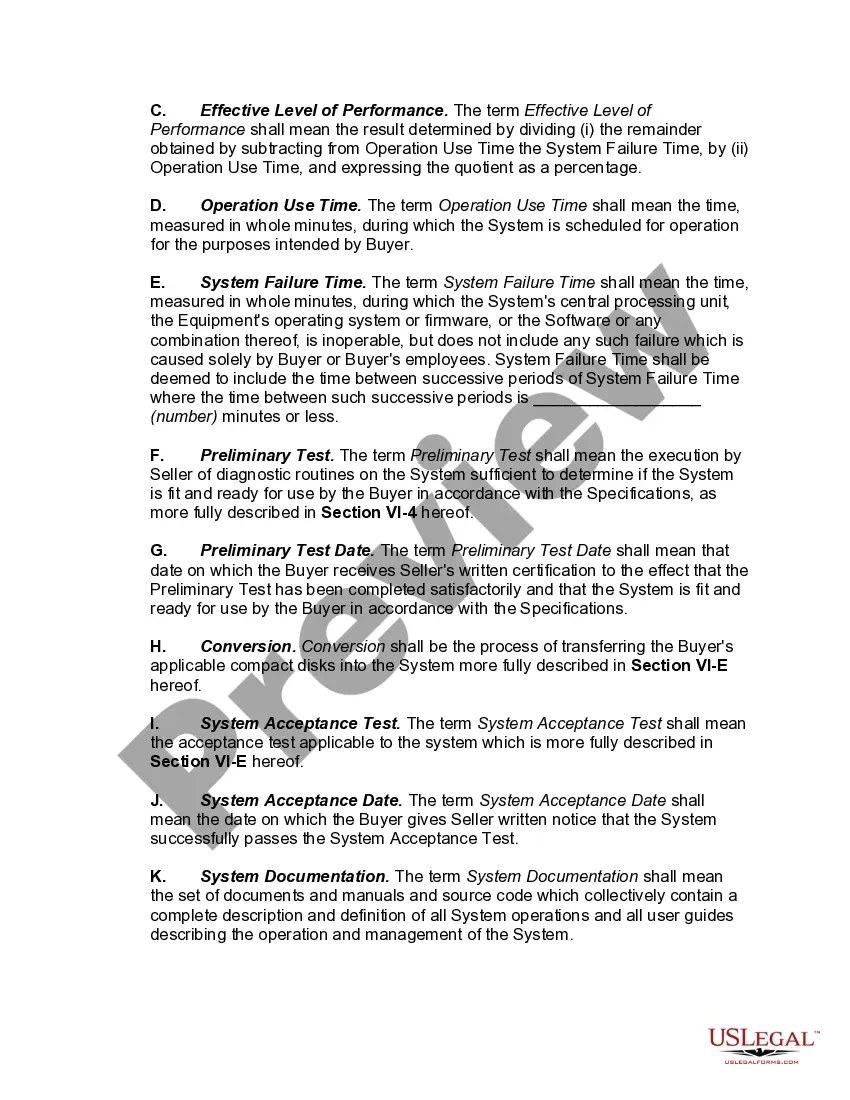 Get Hardware Purchase and Software License Agreement Preview Hardware Purchase and Software License Agreement