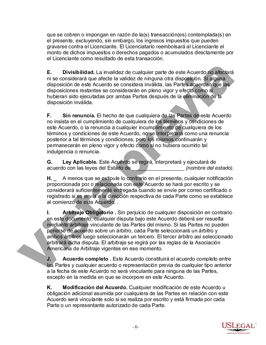 Preview Acuerdo de licencia de software orientado al proveedor con opción de período de prueba