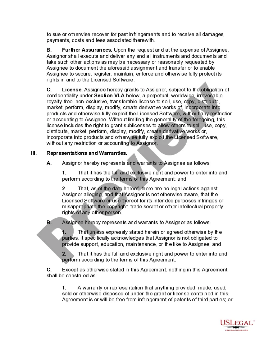 Get Software Assignment and License Agreement Preview Software Assignment and License Agreement