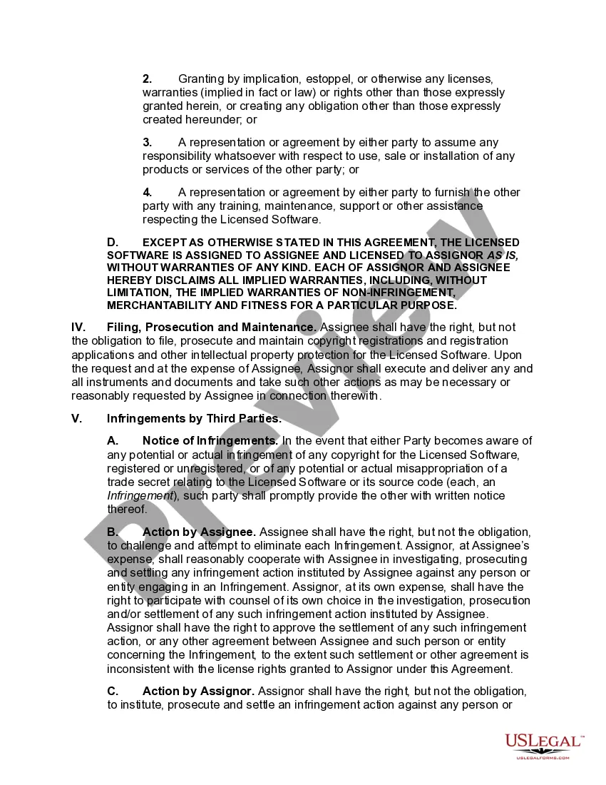 Get Software Assignment and License Agreement Preview Software Assignment and License Agreement