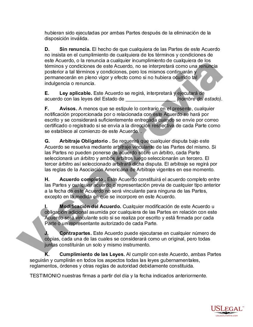 Preview Acuerdo de licencia de software orientado al licenciatario