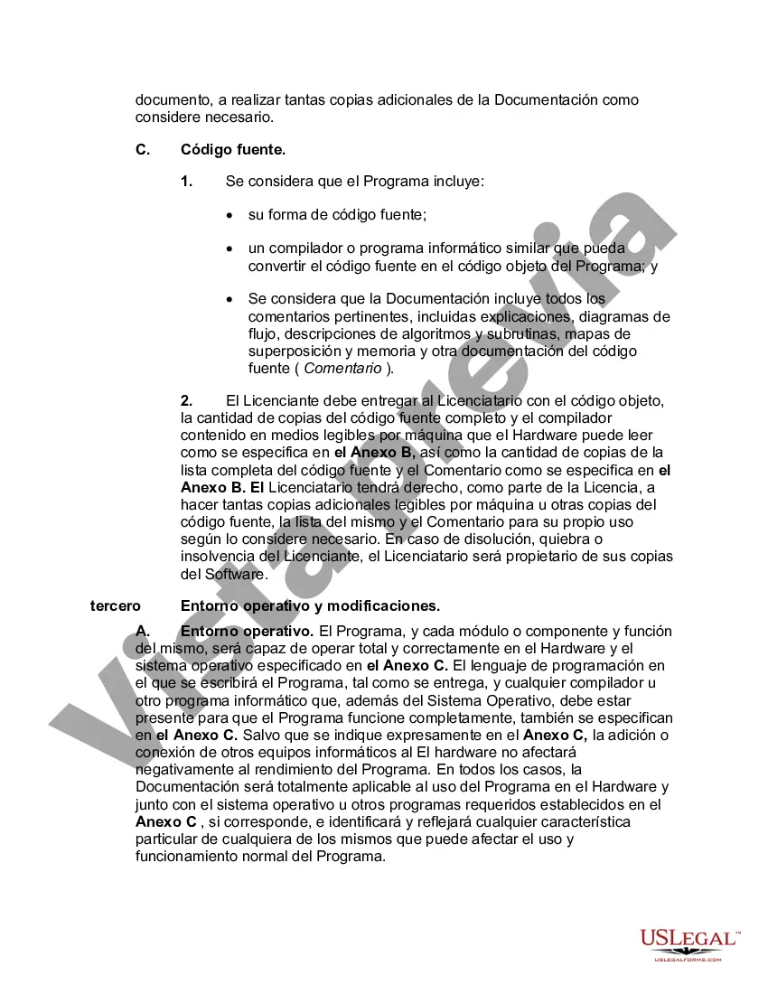 Preview Acuerdo de licencia de software orientado al licenciatario