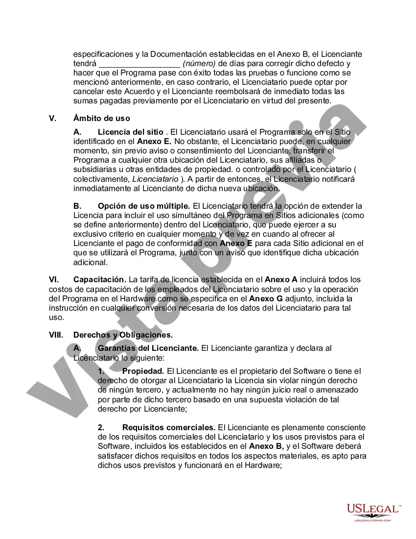 Preview Acuerdo de licencia de software orientado al licenciatario