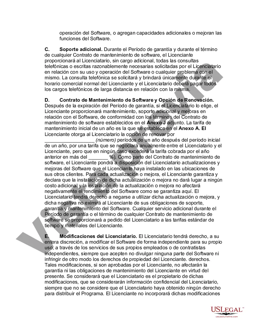 Preview Acuerdo de licencia de software orientado al licenciatario