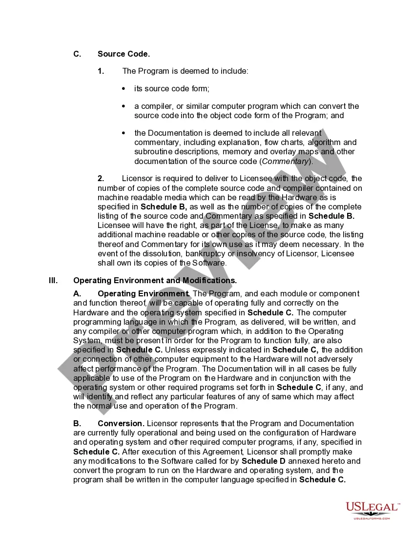 Get Licensee Oriented Software License Agreement Preview Licensee Oriented Software License Agreement