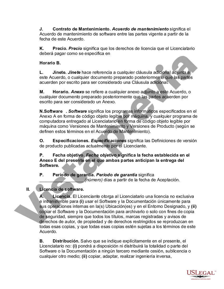 Preview Acuerdo de licencia de software orientado al licenciante