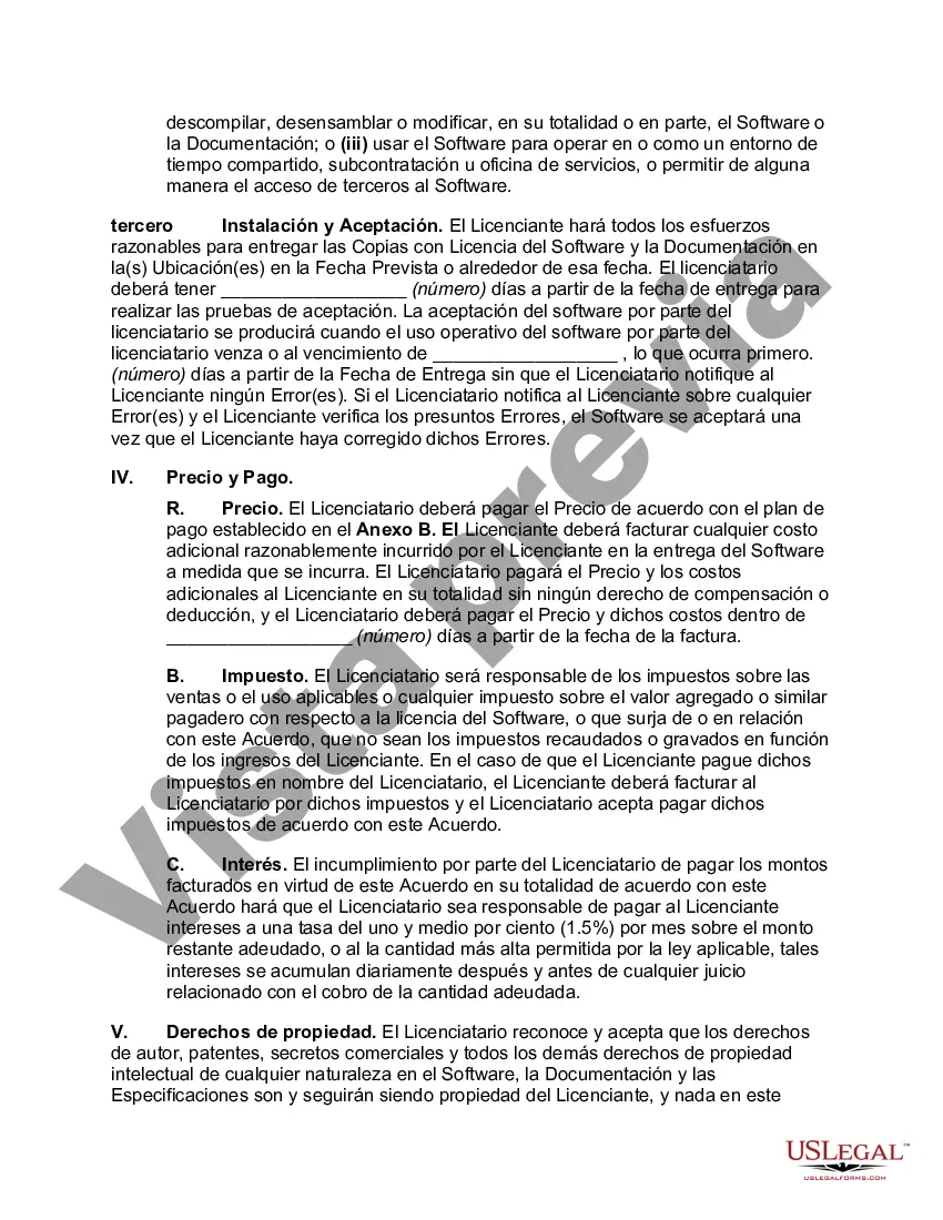 Preview Acuerdo de licencia de software orientado al licenciante