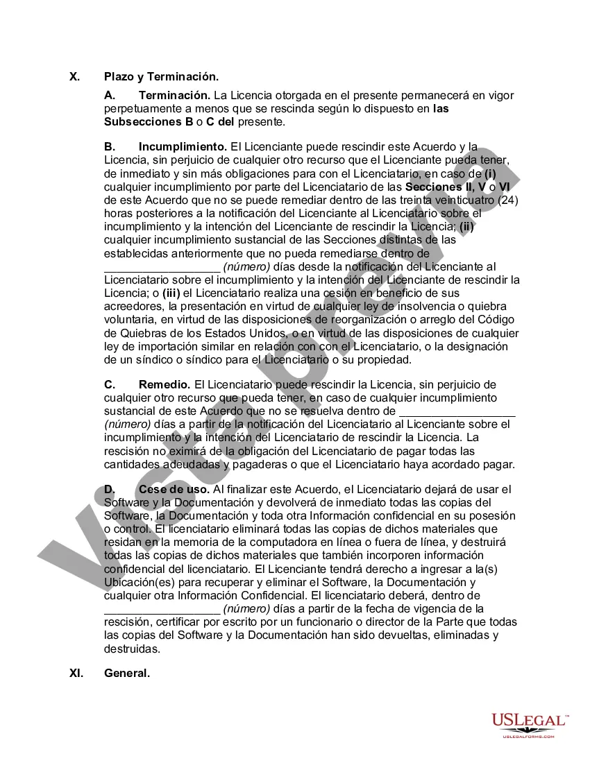 Preview Acuerdo de licencia de software orientado al licenciante