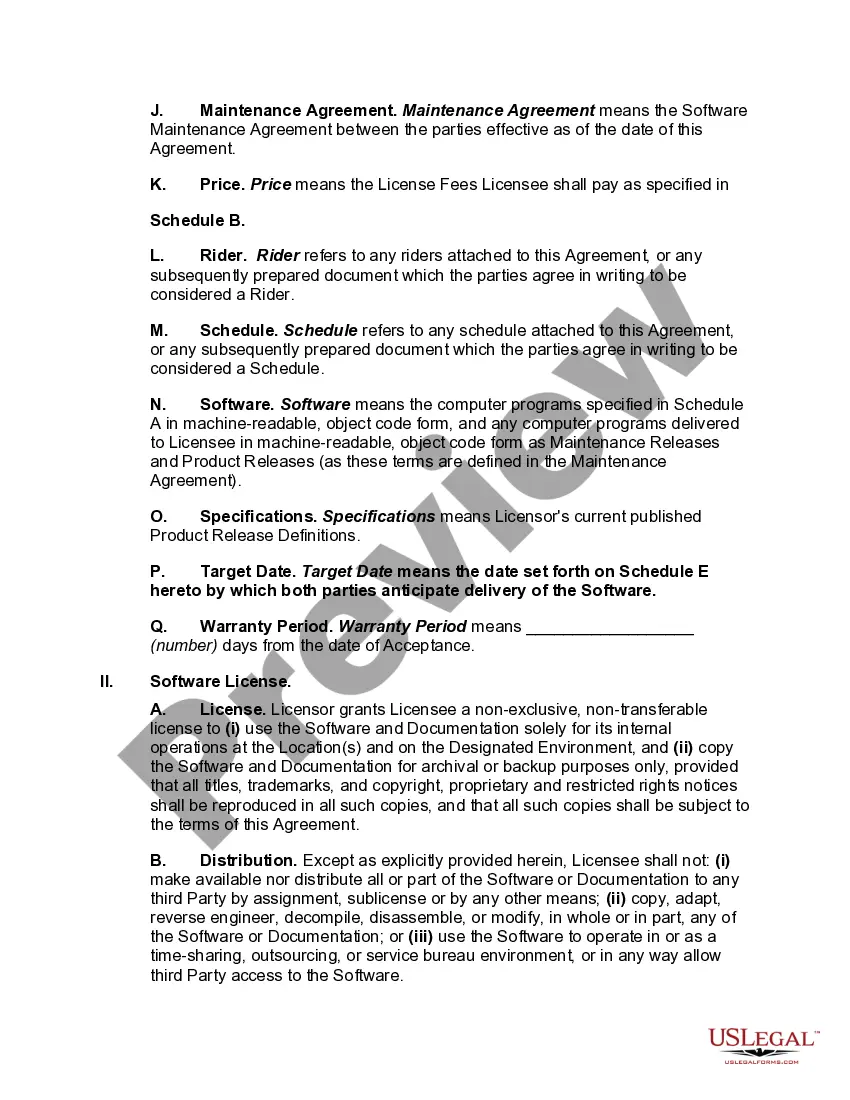 Get Licensor Oriented Software License Agreement Preview Licensor Oriented Software License Agreement