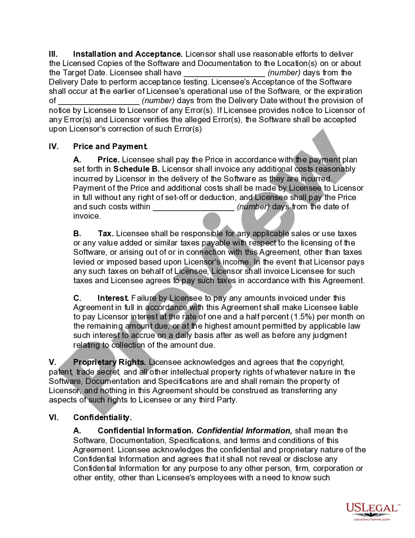 Get Licensor Oriented Software License Agreement Preview Licensor Oriented Software License Agreement