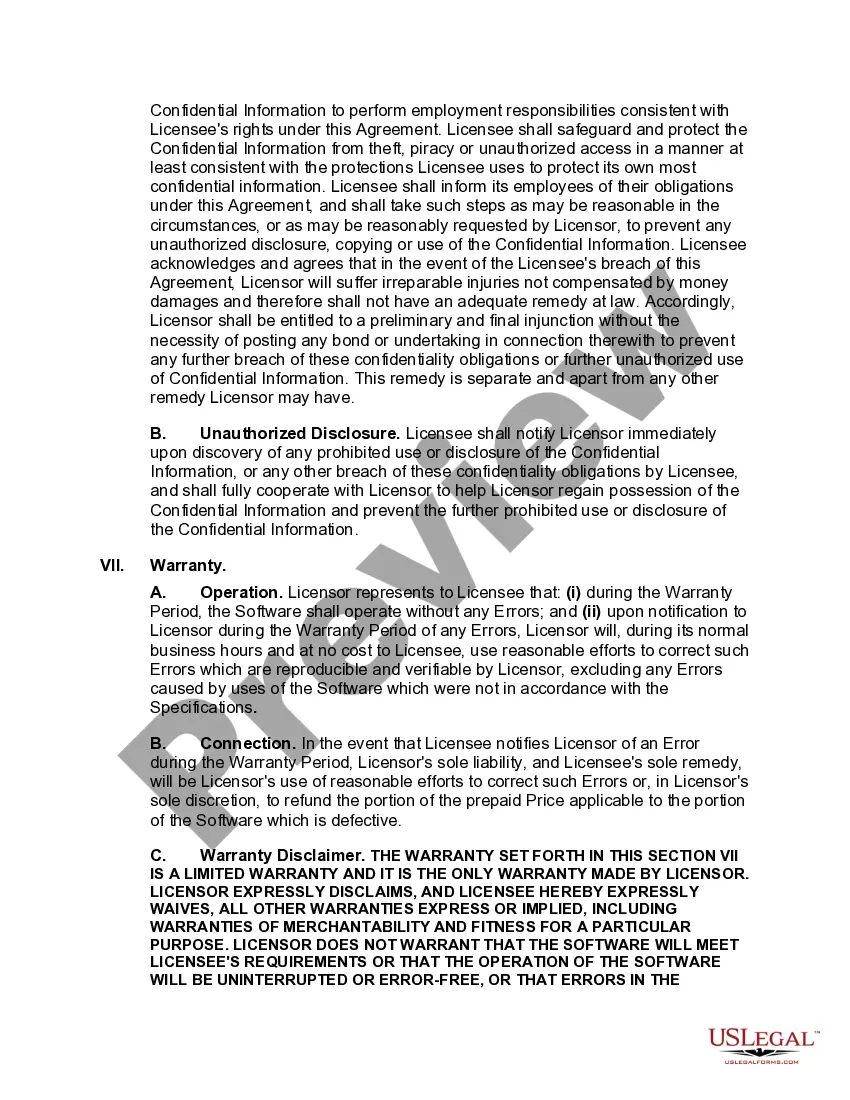 Get Licensor Oriented Software License Agreement Preview Licensor Oriented Software License Agreement