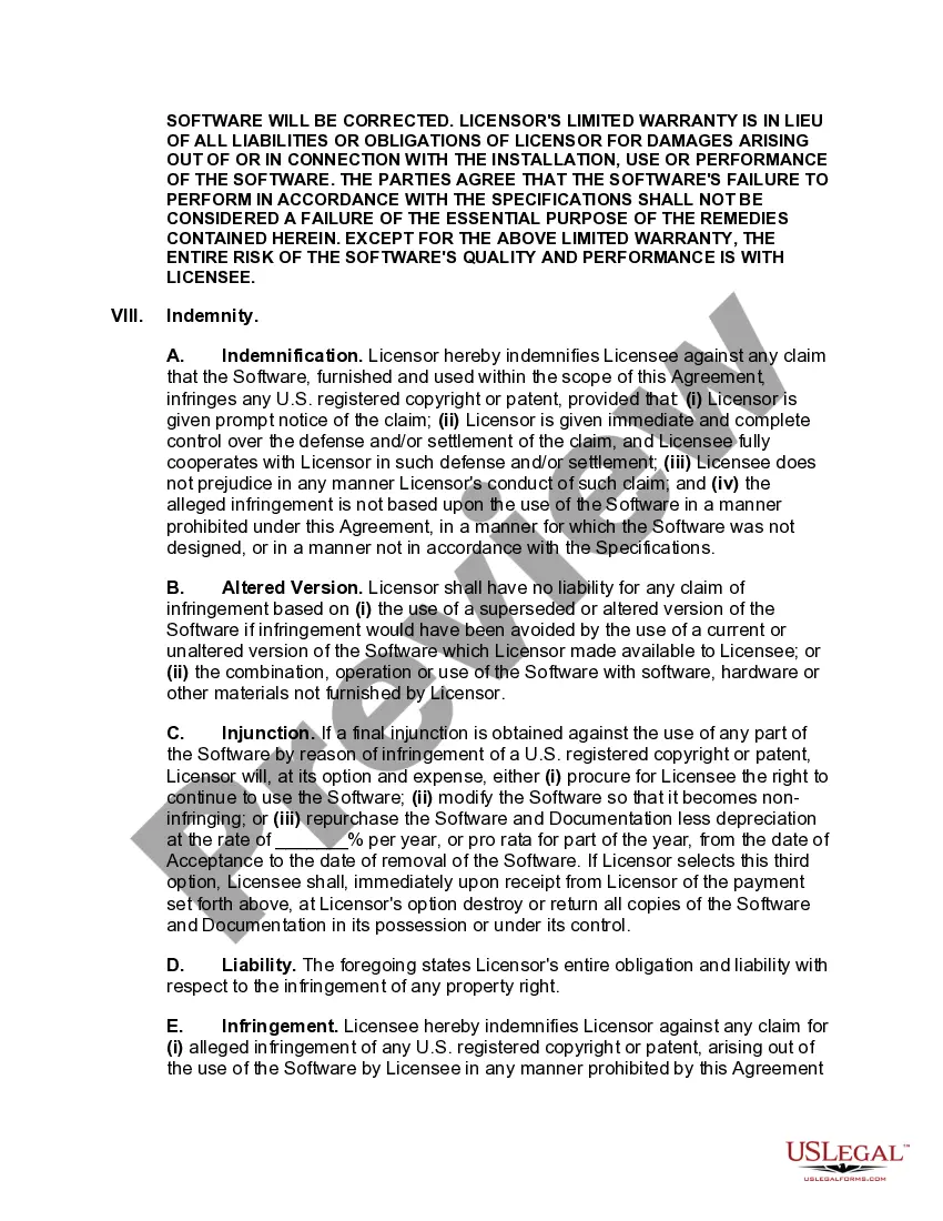 Get Licensor Oriented Software License Agreement Preview Licensor Oriented Software License Agreement