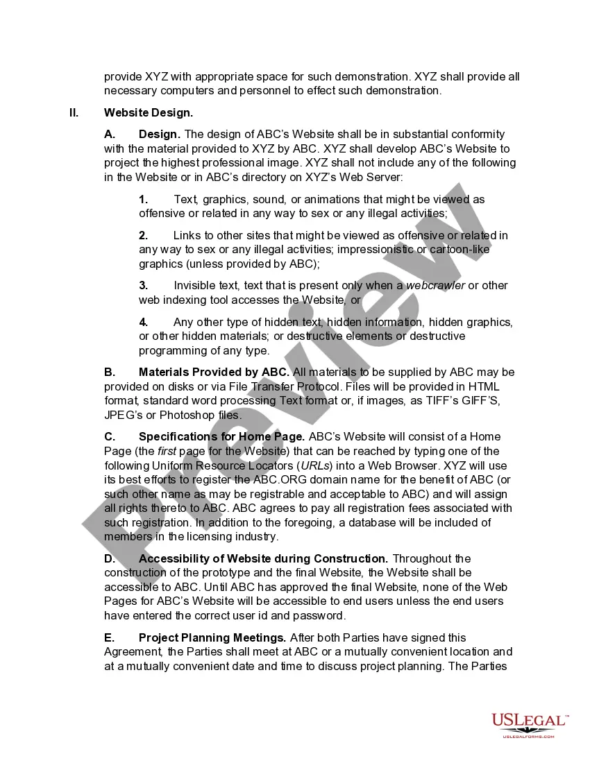 Get Website Development Agreement Preview Website Development Agreement