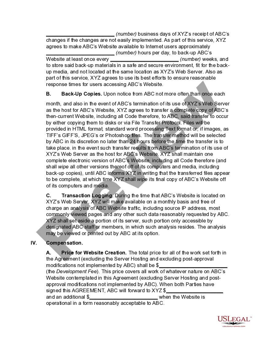 Get Website Development Agreement Preview Website Development Agreement