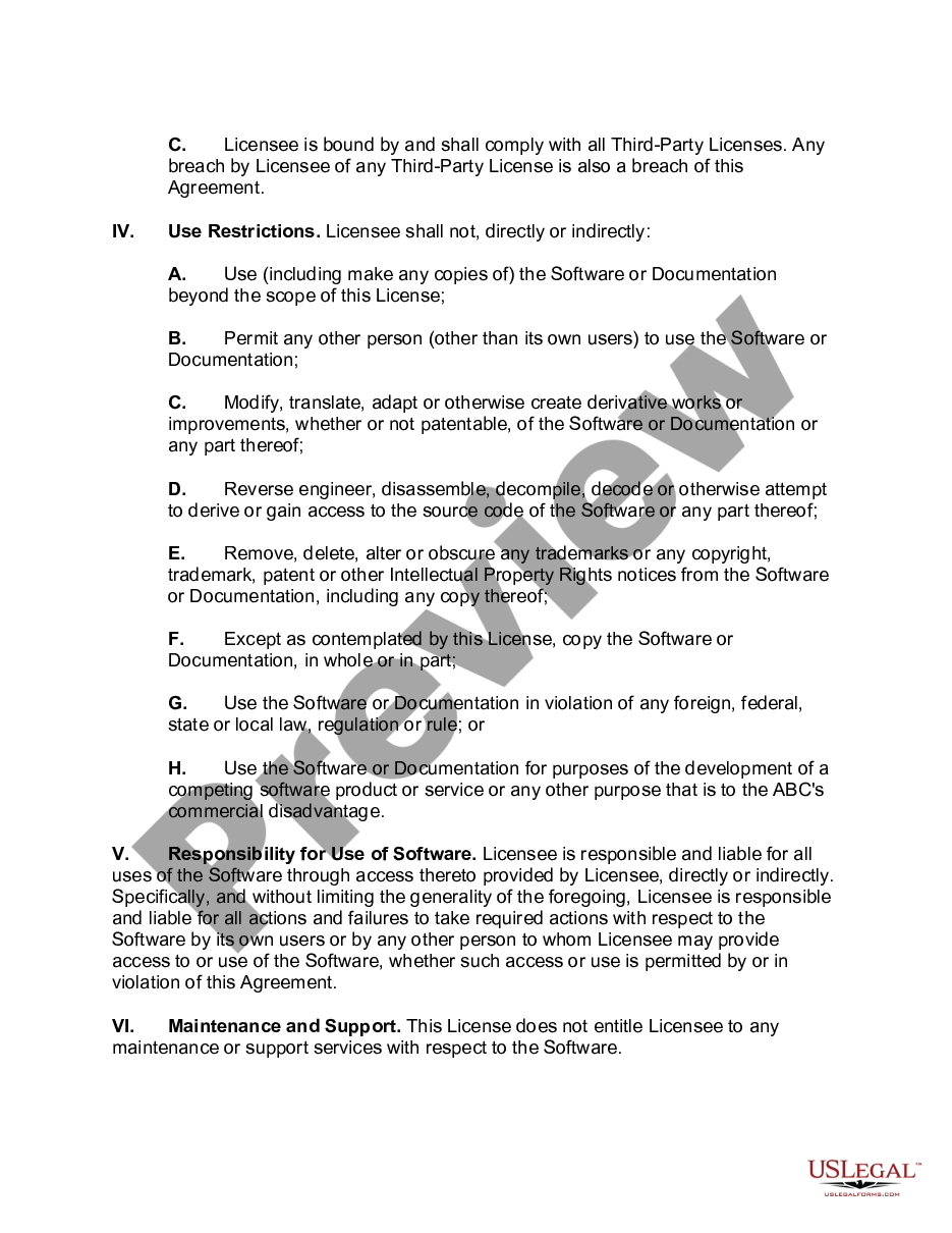 page 2 Click-Wrap Software License Agreement preview