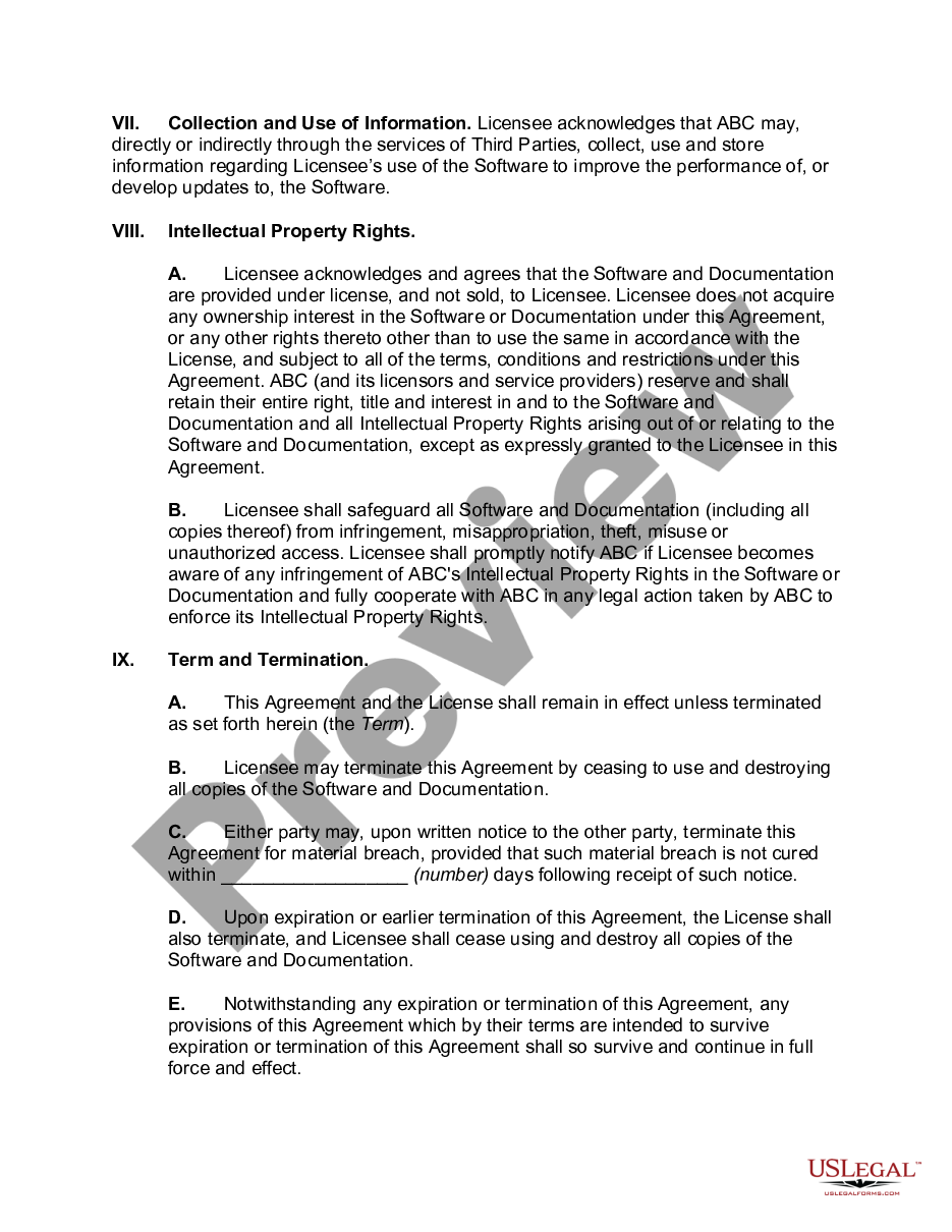 page 3 Click-Wrap Software License Agreement preview