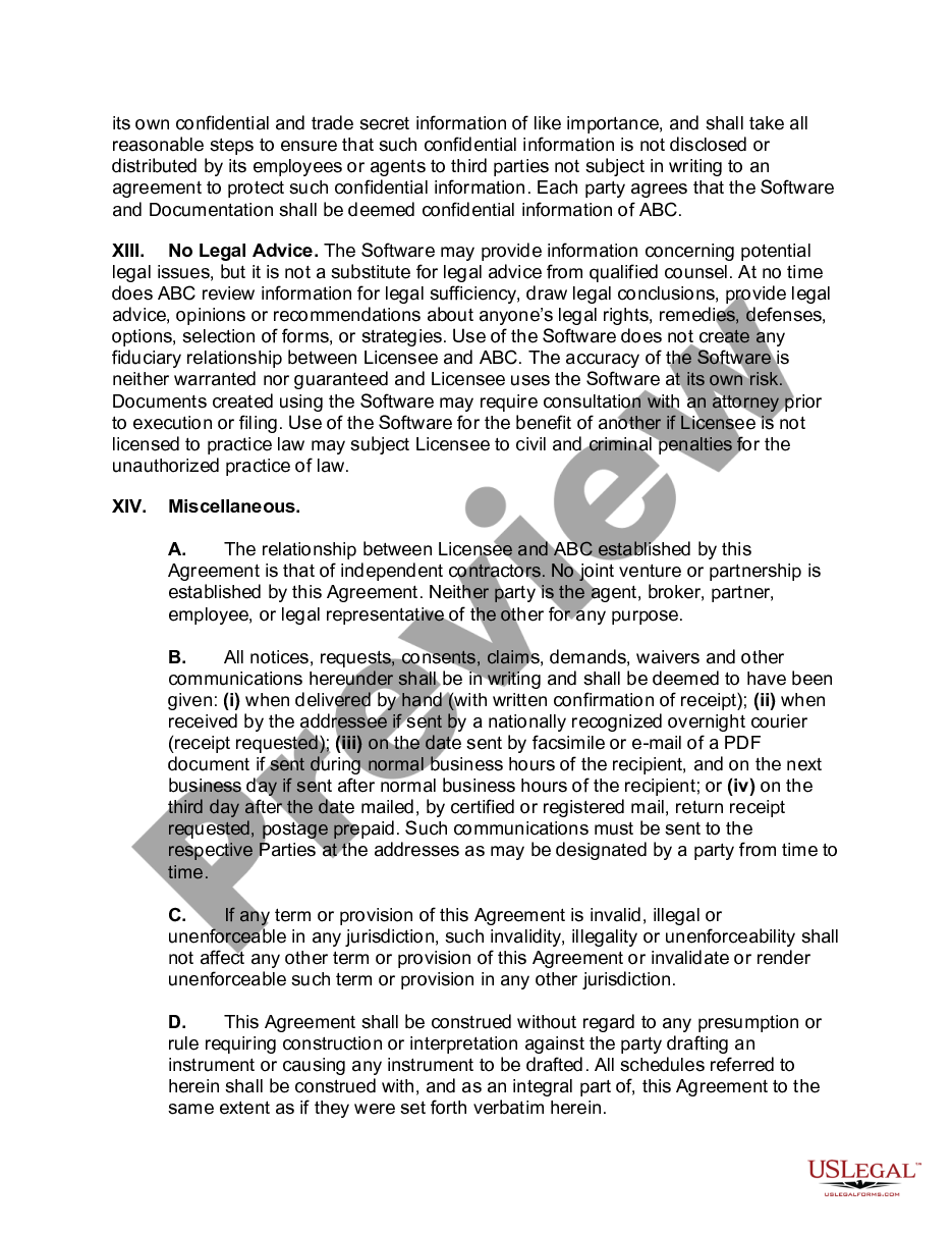 page 5 Click-Wrap Software License Agreement preview