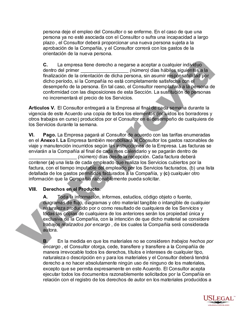 Preview Acuerdo de consultoría orientada al usuario