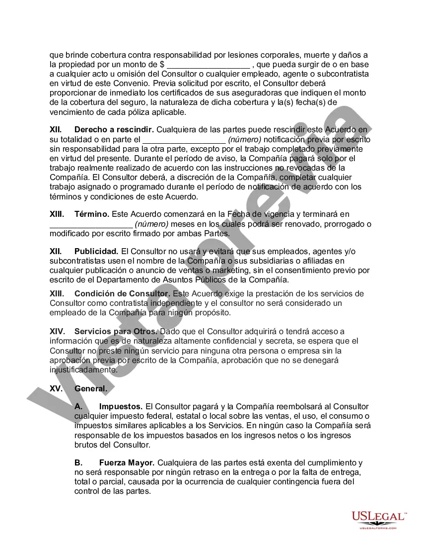 Preview Acuerdo de consultoría orientada al usuario