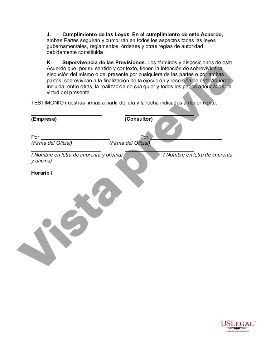 Preview Acuerdo de consultoría orientada al usuario