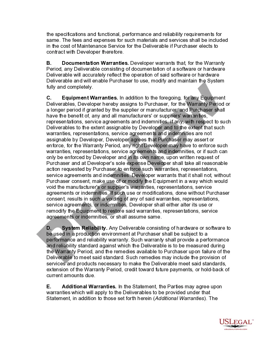 Get Software and Equipment Development Agreement Preview Software and Equipment Development Agreement