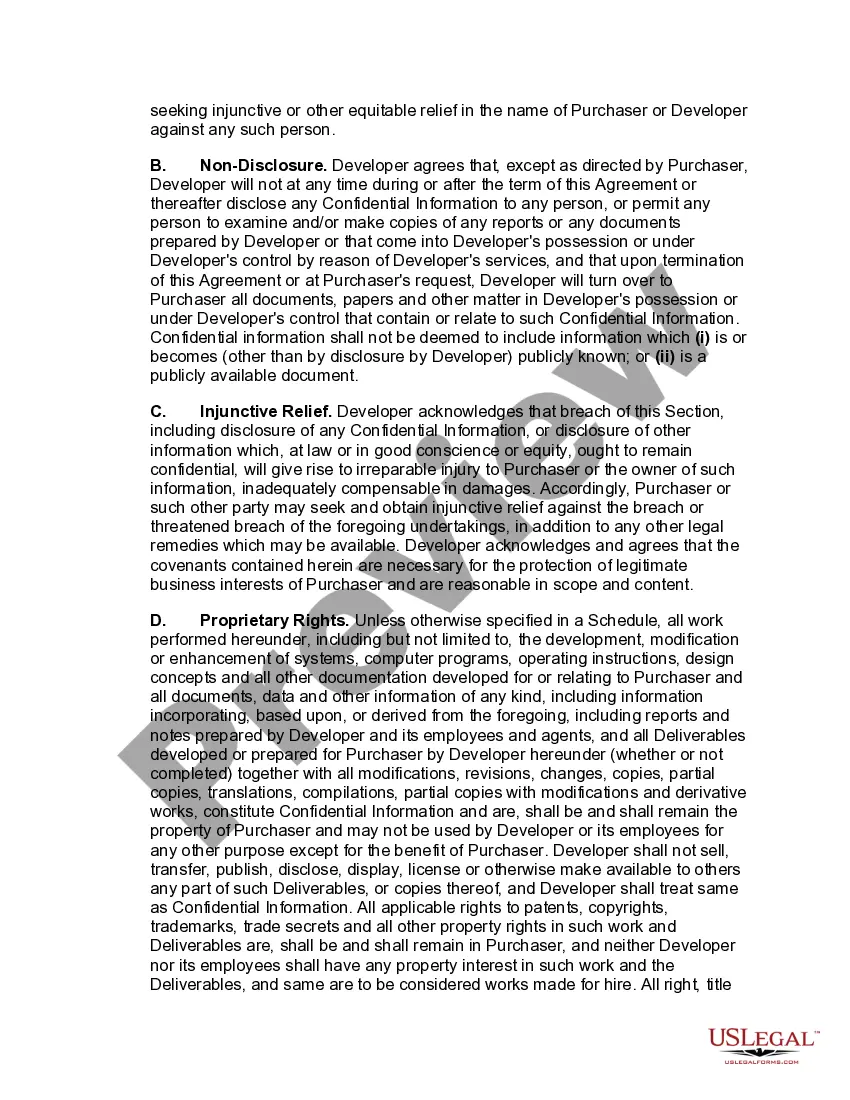 Get Software and Equipment Development Agreement Preview Software and Equipment Development Agreement