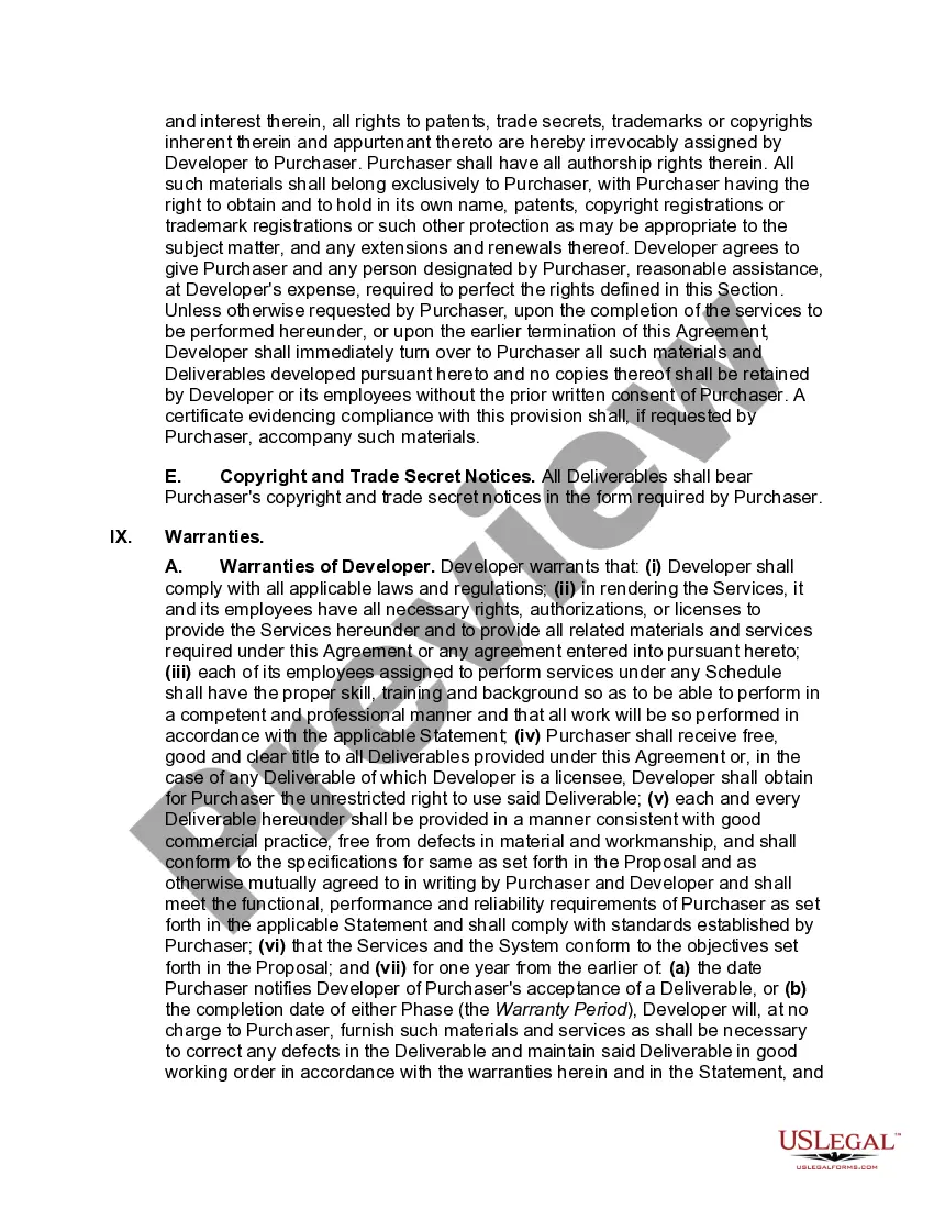Get Software and Equipment Development Agreement Preview Software and Equipment Development Agreement