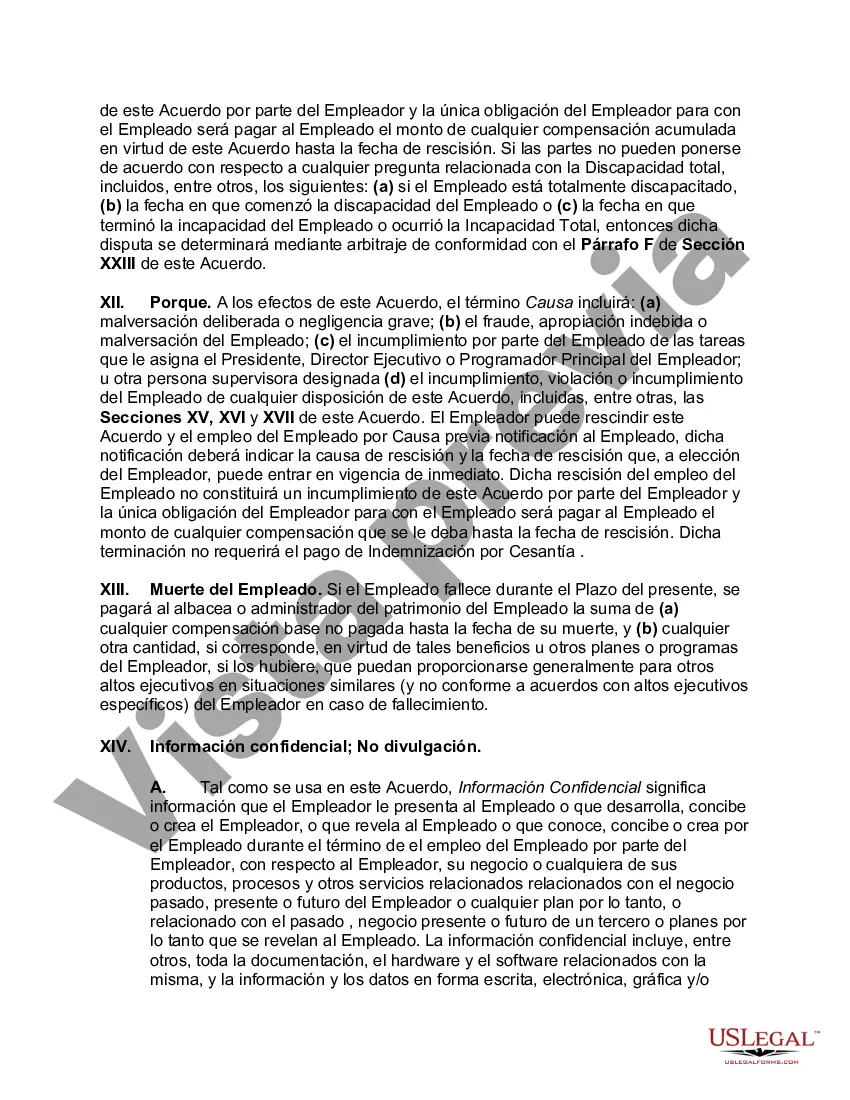 Preview Acuerdo laboral con desarrollador de software sénior