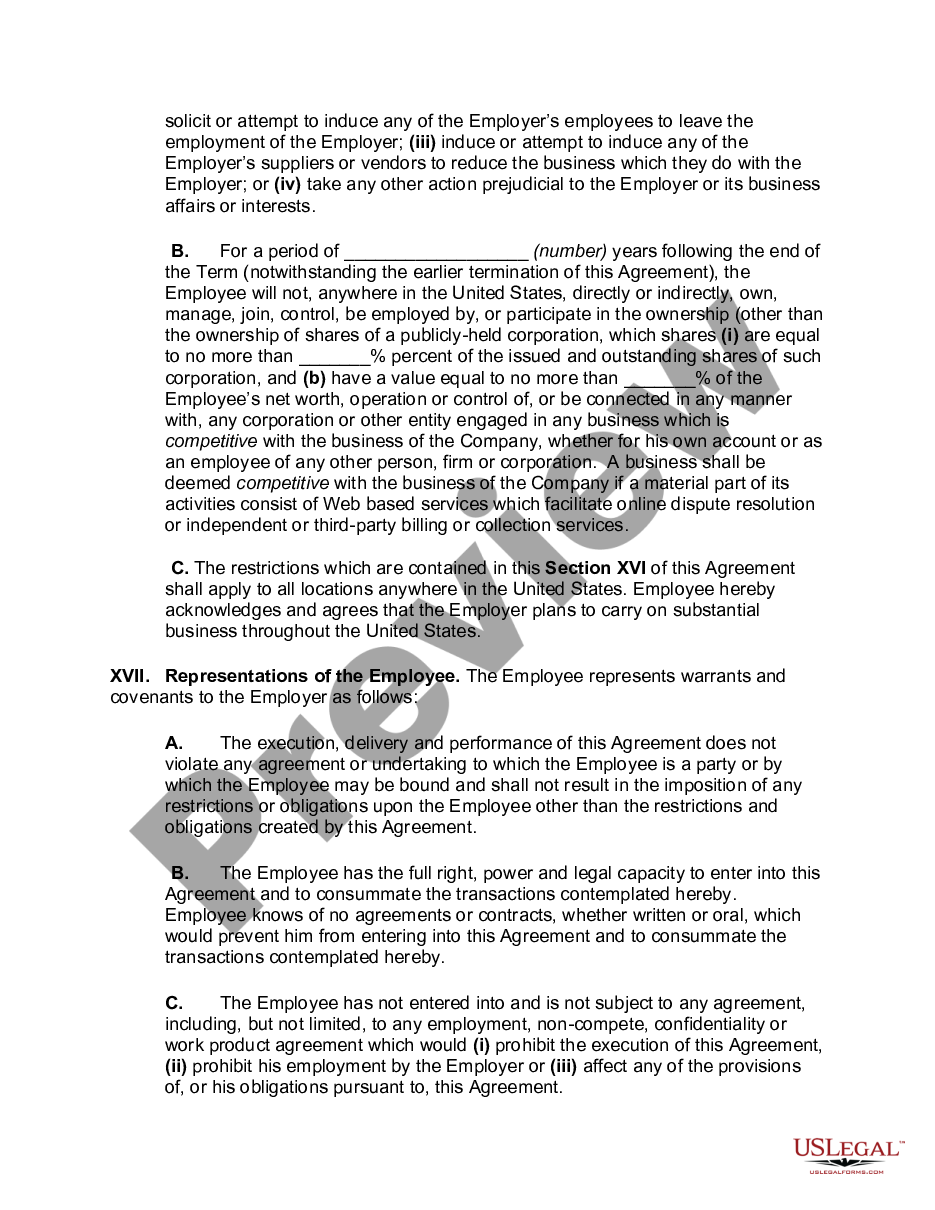 page 9 Employment Agreement with Senior Software Developer preview