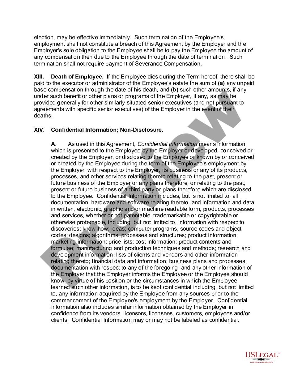 page 6 Employment Agreement with Senior Software Developer preview