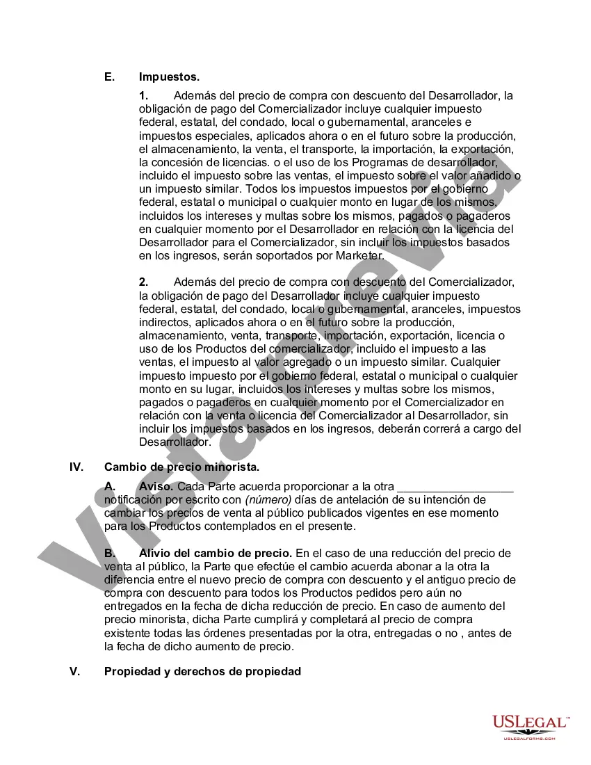 Preview Acuerdo de desarrollo y mercadeo conjunto