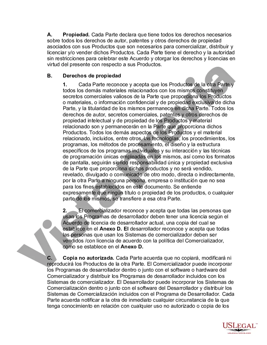 Preview Acuerdo de desarrollo y mercadeo conjunto