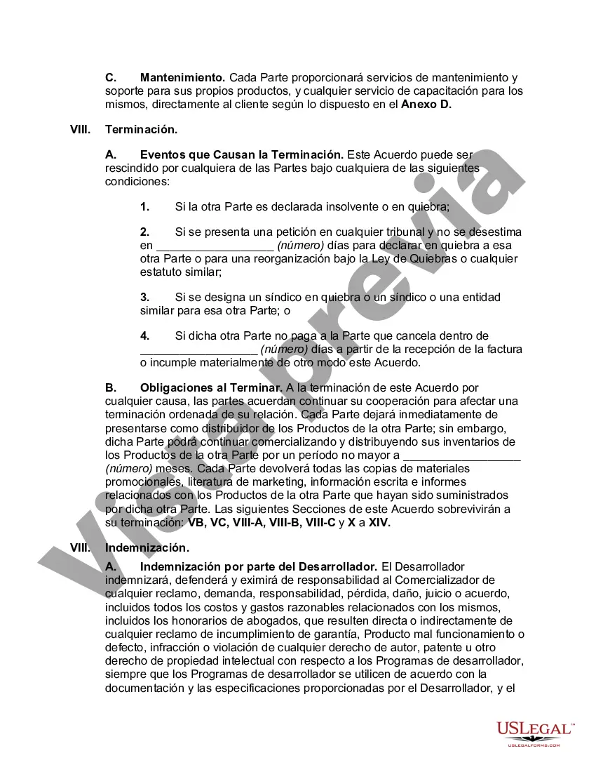 Preview Acuerdo de desarrollo y mercadeo conjunto