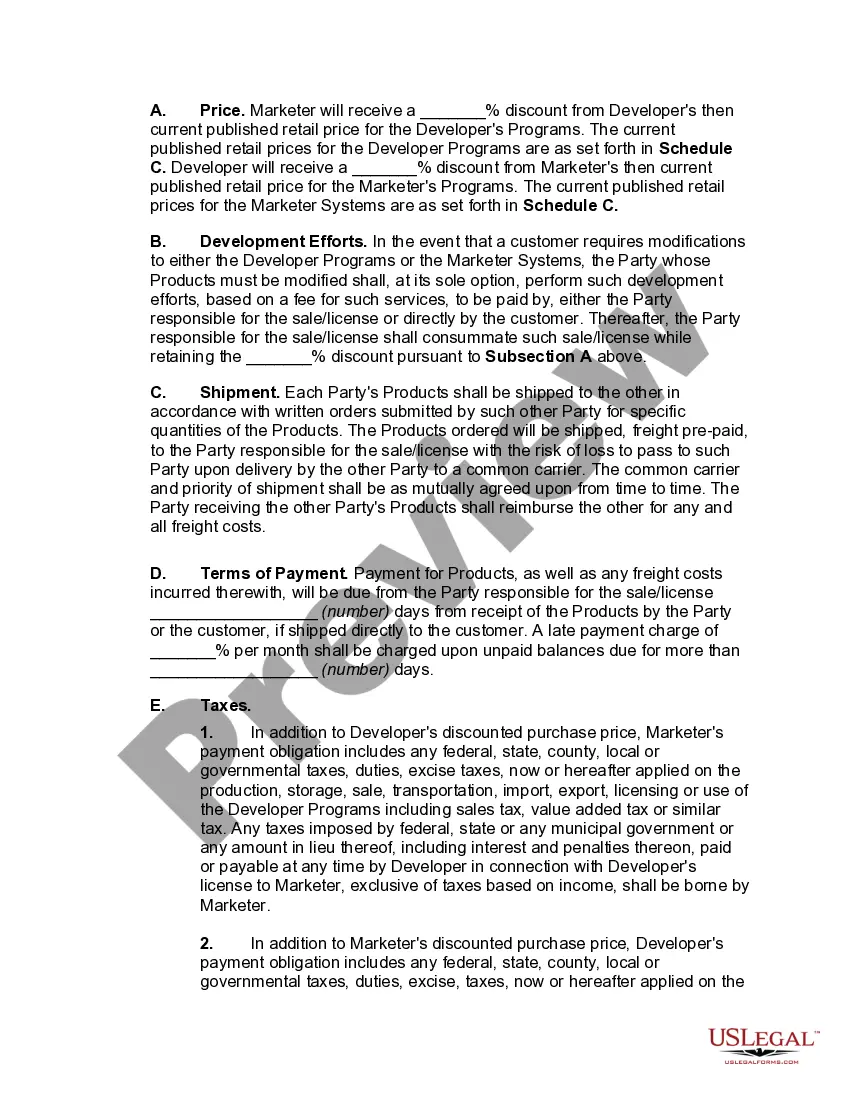 Get Joint Marketing and Development Agreement Preview Joint Marketing and Development Agreement
