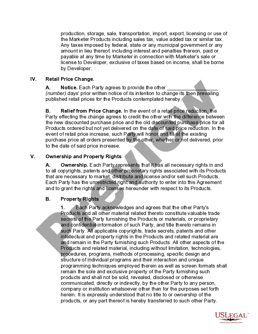 Get Joint Marketing and Development Agreement Preview Joint Marketing and Development Agreement