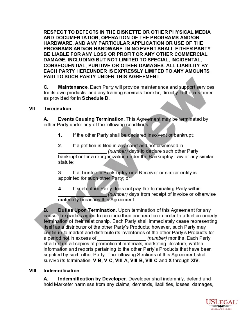 Get Joint Marketing and Development Agreement Preview Joint Marketing and Development Agreement