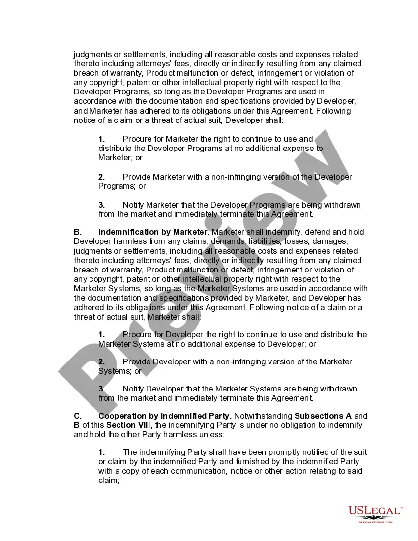 Get Joint Marketing and Development Agreement Preview Joint Marketing and Development Agreement