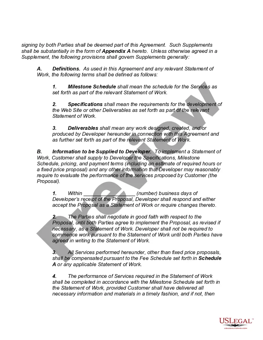 Get Web Site Development Agreement Preview Web Site Development Agreement