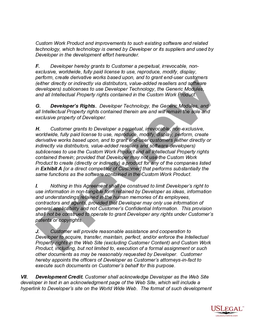 Get Web Site Development Agreement Preview Web Site Development Agreement