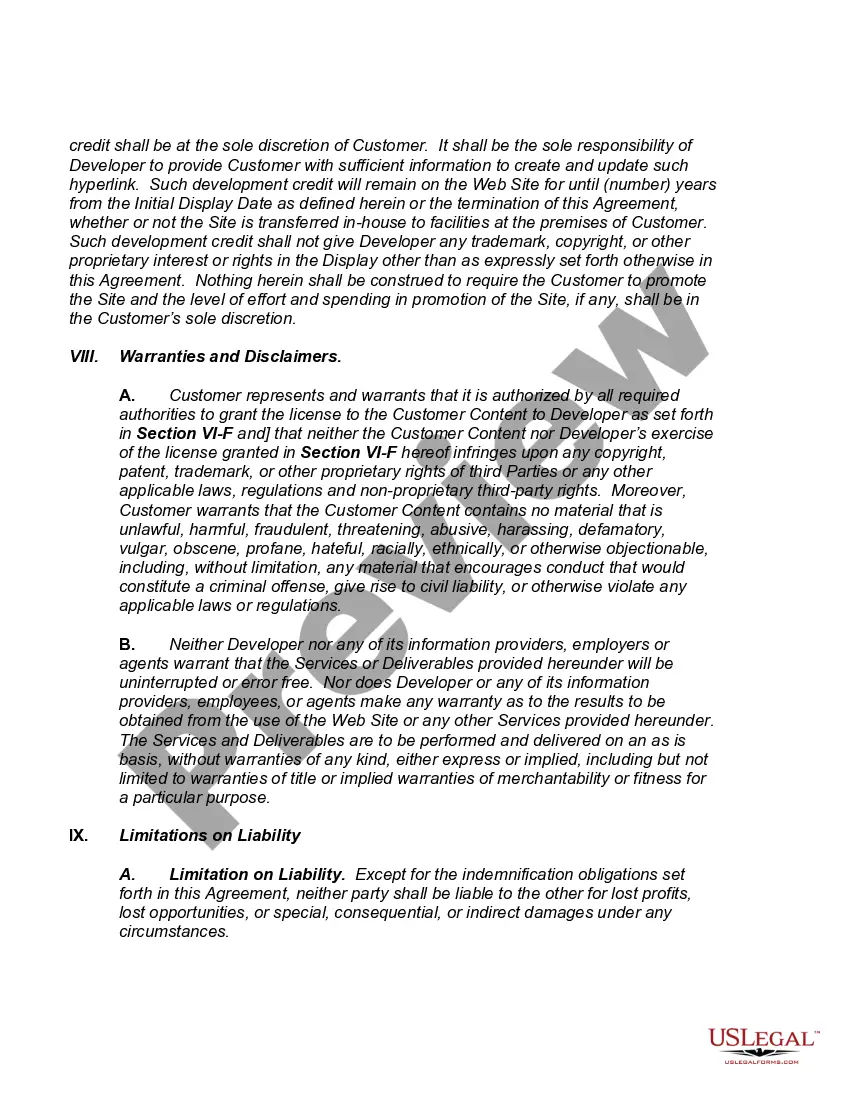 Get Web Site Development Agreement Preview Web Site Development Agreement