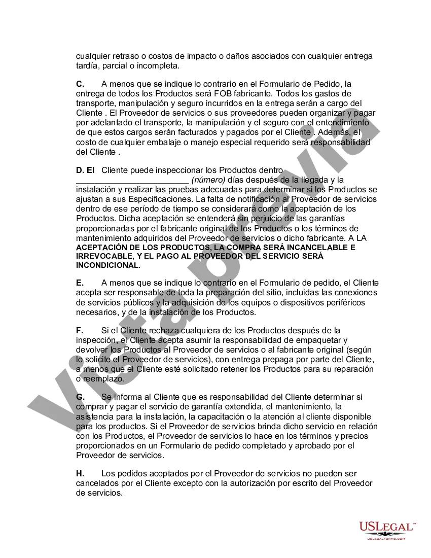 Preview Acuerdo de suscripción de software como servicio