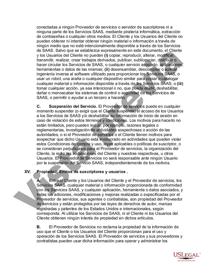 Preview Acuerdo de suscripción de software como servicio