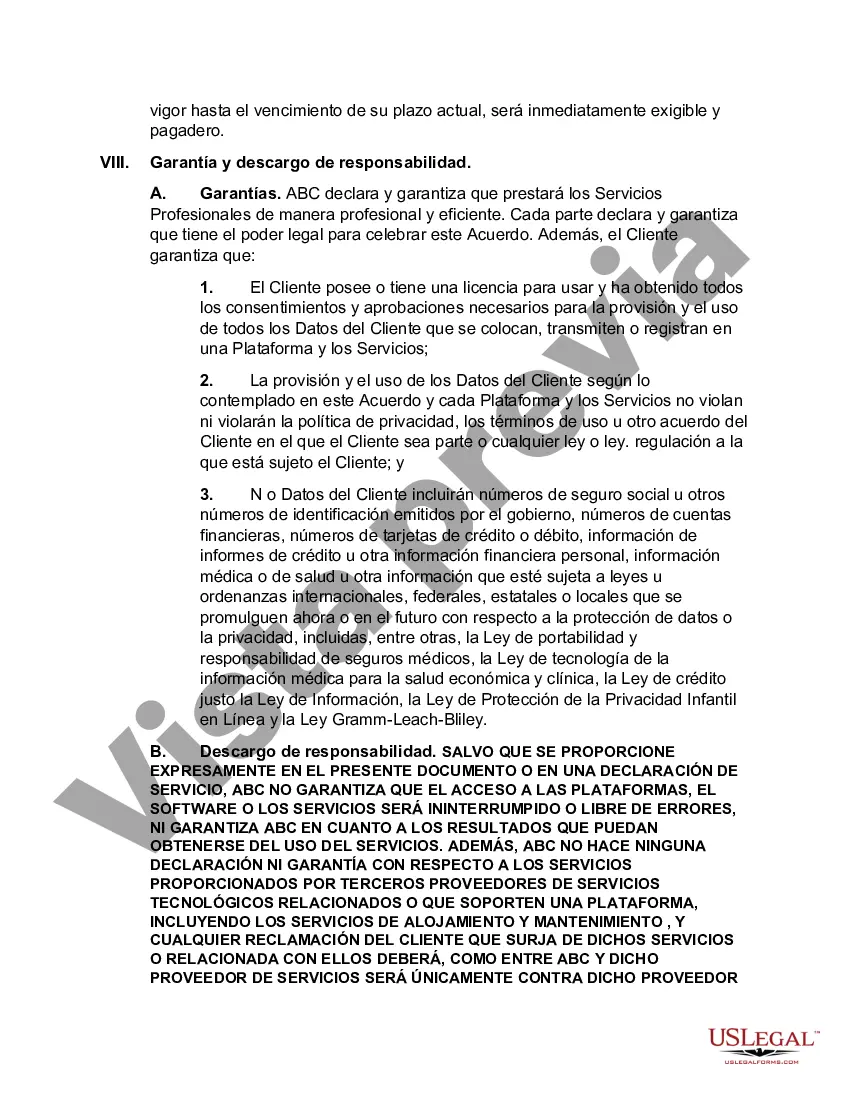 Preview Acuerdo maestro de servicios y SaaS