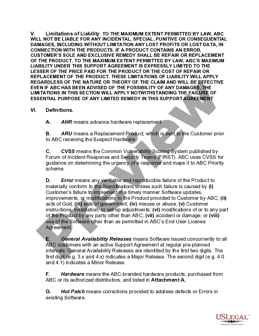 Get Software and Product Support Agreement Preview Software and Product Support Agreement