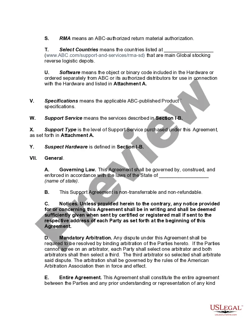 Get Software and Product Support Agreement Preview Software and Product Support Agreement