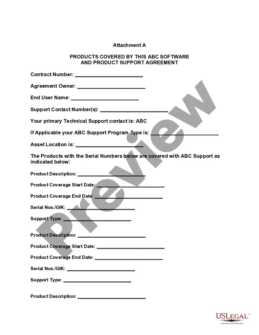 Get Software and Product Support Agreement Preview Software and Product Support Agreement