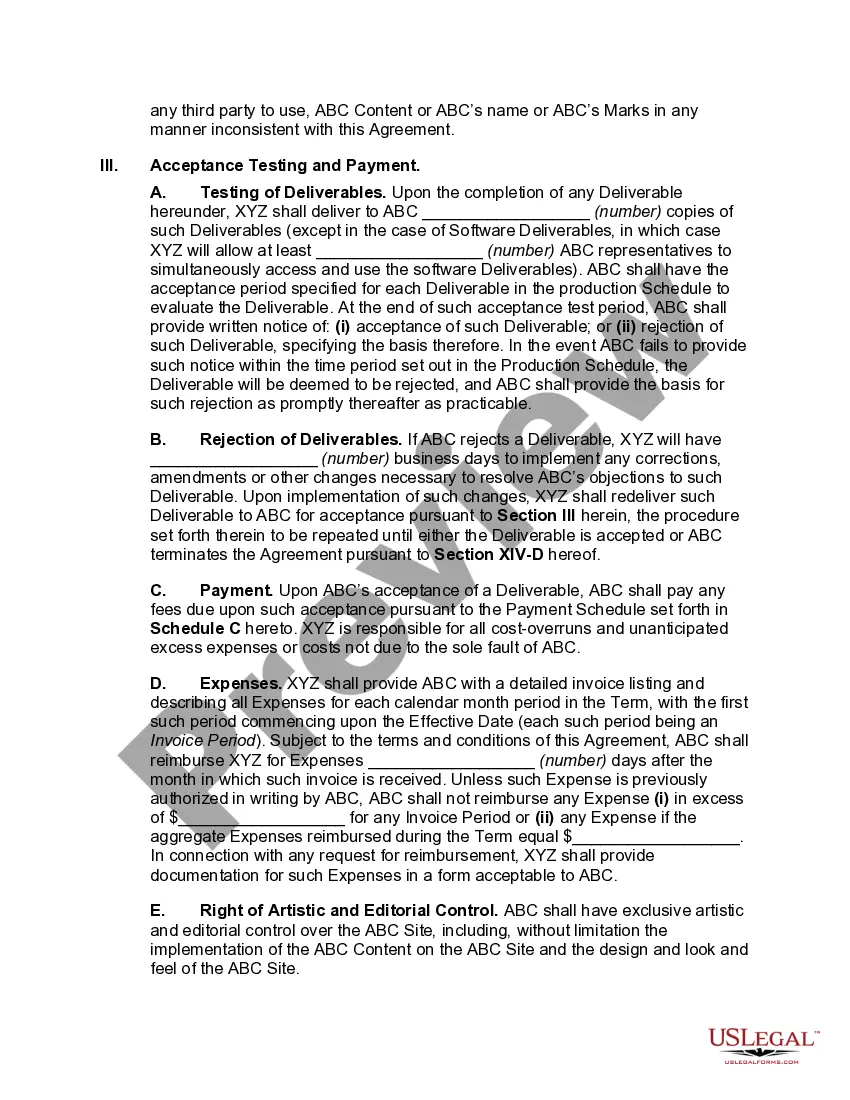 Get User Oriented Web Site Development Agreement Preview User Oriented Web Site Development Agreement